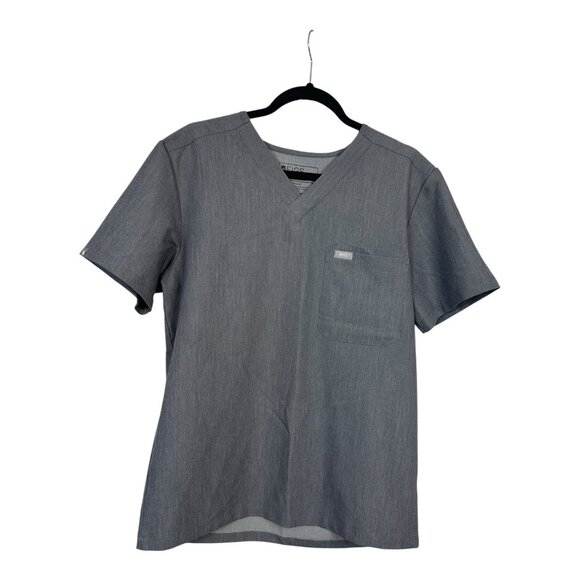 Lot 2-FIGS Scrub Top Mens Gray  Technical Collection Size Medium - Picture 6 of 7